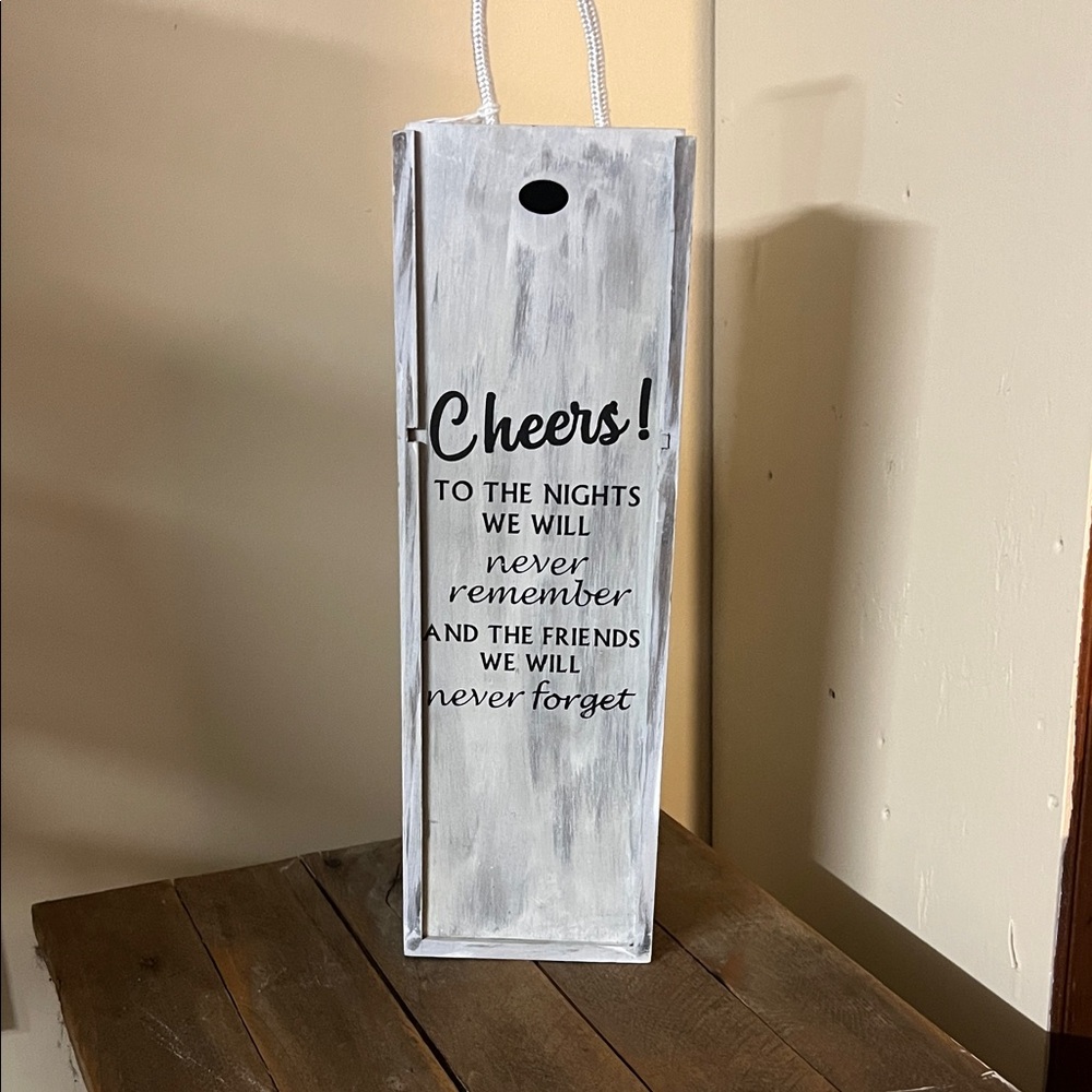 White Cheers Wine Box